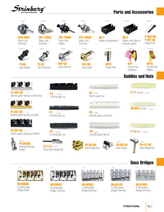 Guitar and Bass Parts  page 1