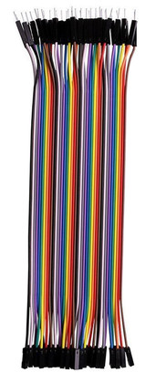 20cm Jumper Wires, M to F Pins  PBJ-20x40MF