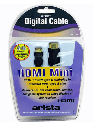 6ft HDMI to Mini-HDMI Cable  58-7781