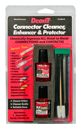 DeoxIT Gold Audio/Video/Data Connector Cleaner, Enhancer & Protector Kit  K-DG100L-2DB
