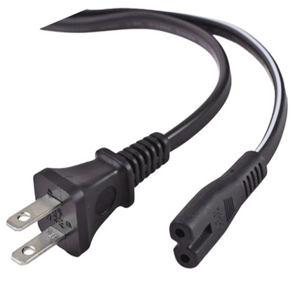 18AWG, 6ft, UL,  AC Power Cord - Figure 8 (Sony type)  AC-108UL