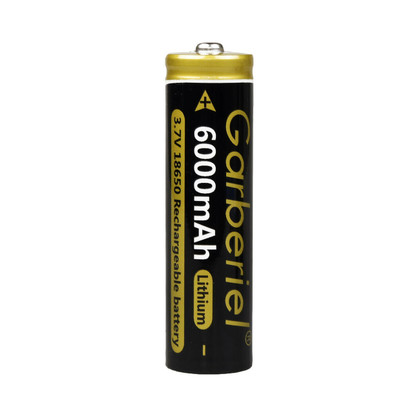 Lithium-Ion Rechargeable Battery, 3.7V, 6000mA  18650
