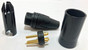XLR 3-pin Gold Jack  PL145NEU-BK