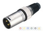XLR 3-pin Gold Plug  PL-130XTBK