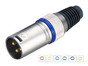 XLR 3-pin Gold Plug  PL-130XTBL