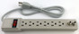 6-way Surge Protector Power Strip, Cable Modem Protection  AC-103CATV