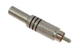 RCA Silver Plug with Strain Relief  PL-100B