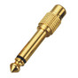 1/4" Mono Plug to RCA Jack Gold Adapter  AD-117PRO