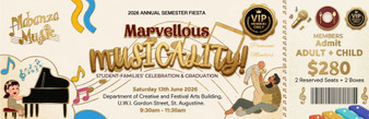 Ticket - VIP Premium Member (Adult + Child) "Marvellous Musicality" 2026 Semester Fiesta - Alabanza Music