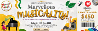 Ticket - MEMBER (2 Adult + Child) "Marvellous Musicality" 2026 Semester Fiesta - Alabanza Music