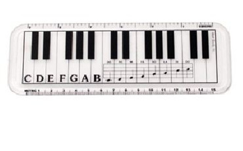 Ruler Lucite Keyboard Scale