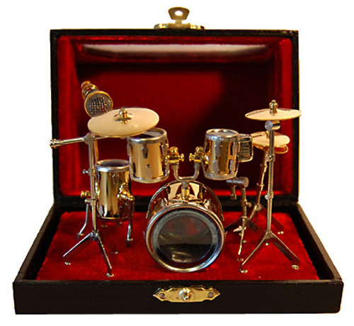 Miniature Drum Replica  Set w/Case