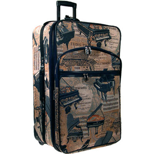 Suitcase Carry-on Piano Tapestry 20" Expandable