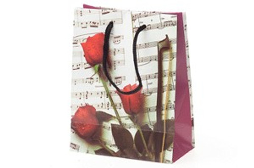  Sheet Music Gift Bag - Small 4.5" x 2.5" x 5.75"