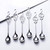 Stainless Steel Staff Musical Notation Shaped Coffee Spoons (6 pc)