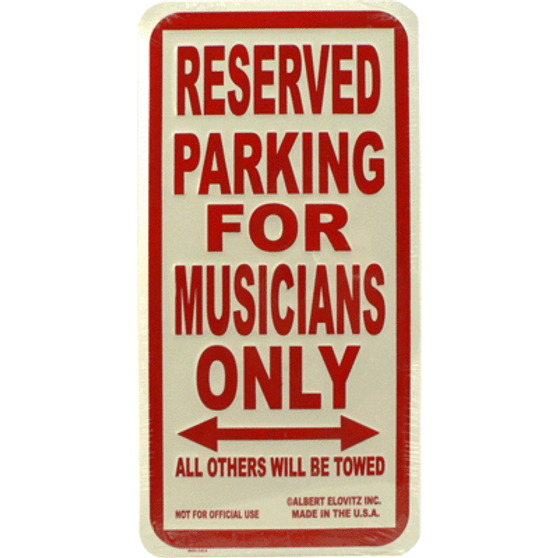 Sign Parking - Musicians