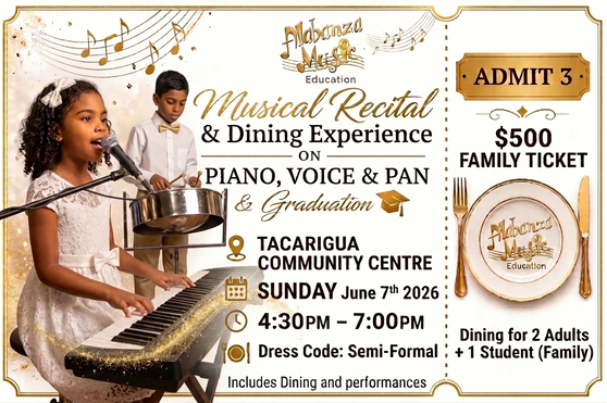 Recital & Dining  -Family Ticket 2026 (2 Adults + 1 Student) - Alabanza Music