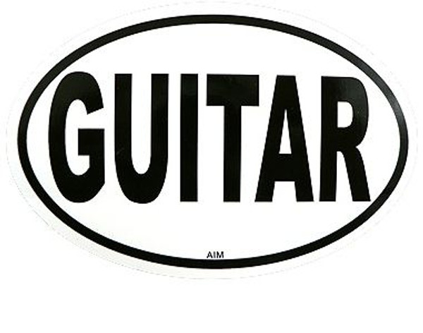 Sticker Guitar Oval