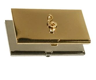 Business Card Holder G-Clef Gold