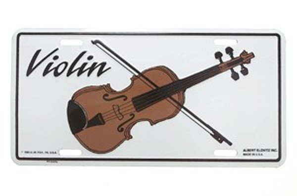 License Plate Violin