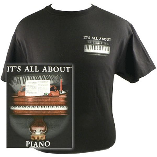 T-Shirt It's All About Piano Black -Medium