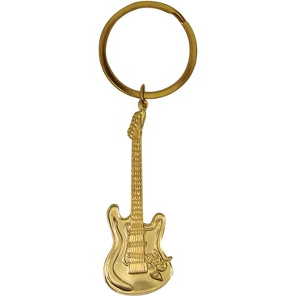 Keychain E-Guitar Gold