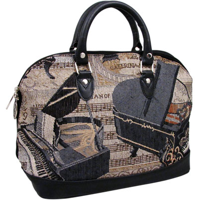 Ladies Handbag Piano Tapestry Full zip Style