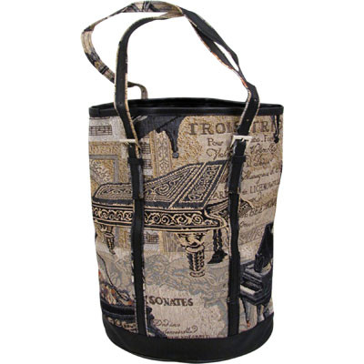 Ladies Handbag Piano Tapestry -Bucket style
