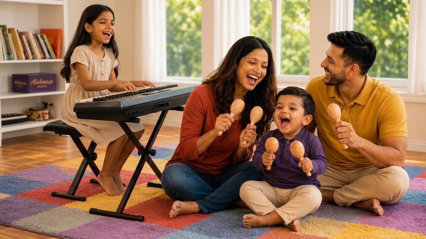 Alabanza MusicVersity family making music together
