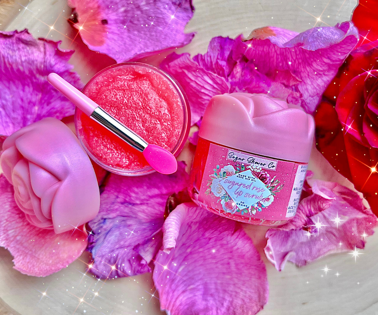 50 OFF! Sugared Rose Lip Scrub Sugar Shower Co. LLC