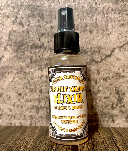 Bright Energy Elixir Body & Room Spray - Made With Real Citrine Crystals Bright Energy Elixir Body & Room Spray - Made With Real Citrine Crystals