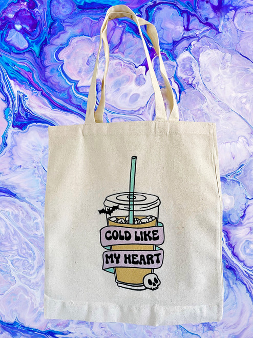 Cold Like My Heart Iced Coffee Tote Bag