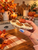 Faux Pumpkin Pecan Pie Decor