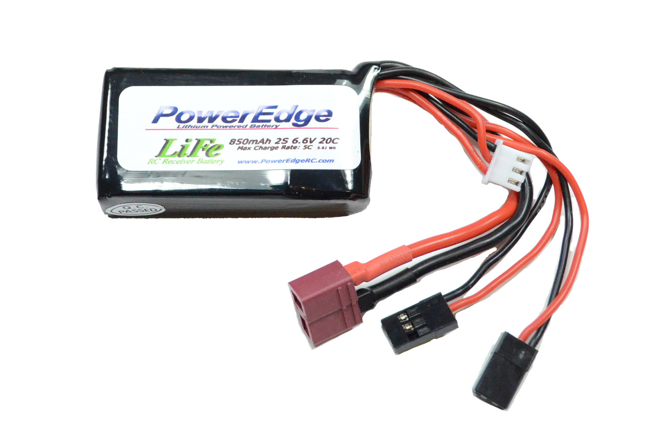 PowerEdge 850 2S LiFe Battery 6.6V 20C RX battery RC Accessory