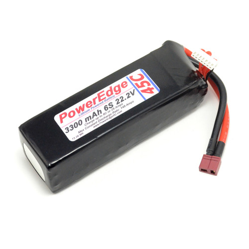 PE 3300 6S 22.2V 45C battery