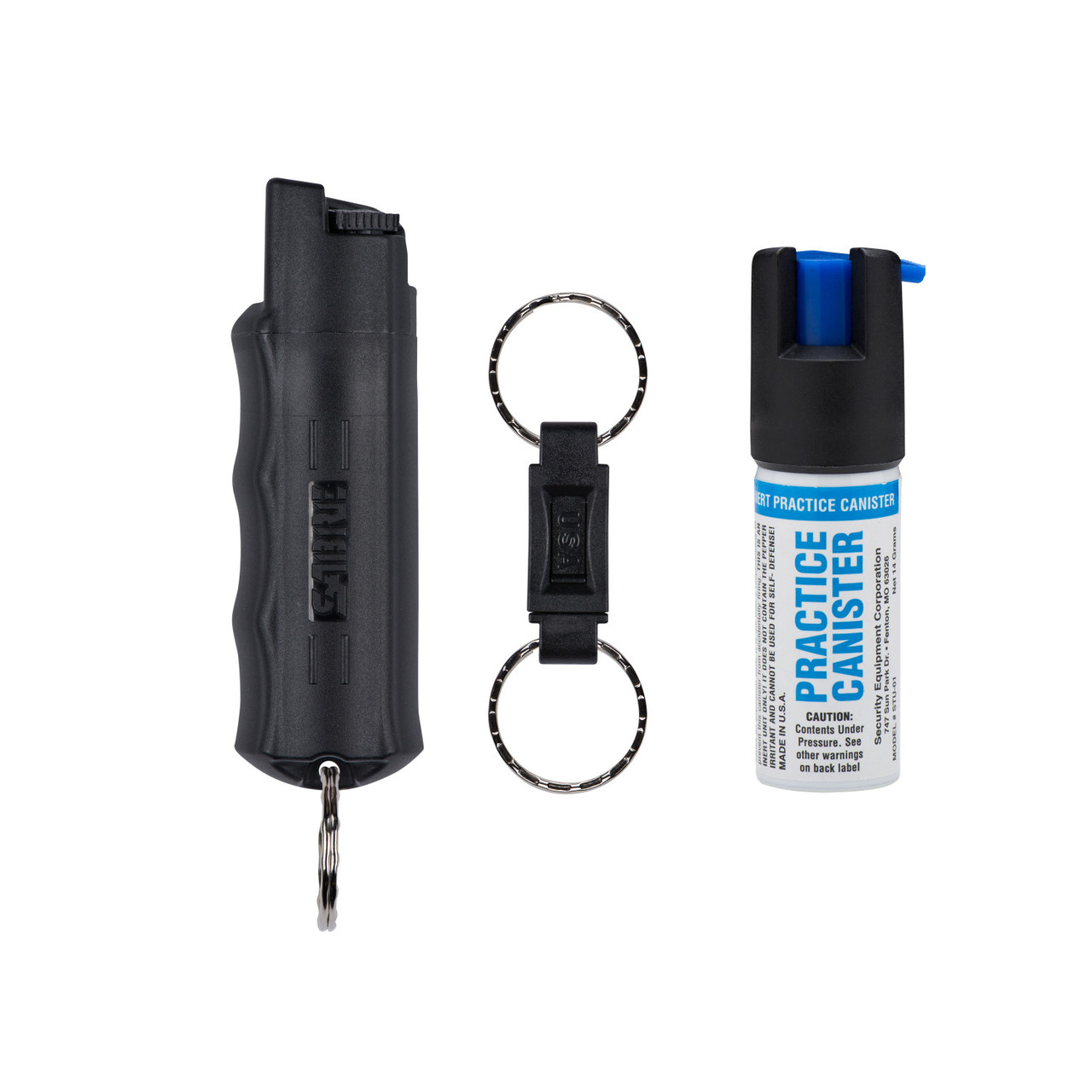 SABRE Defense Spray New User Kit with Water Practice Spray Canister