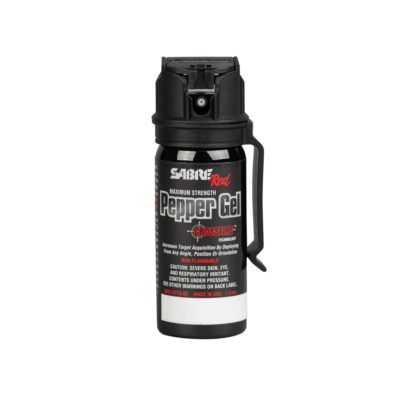 Crossfire Pepper Gel with Belt Clip for Personal Defense