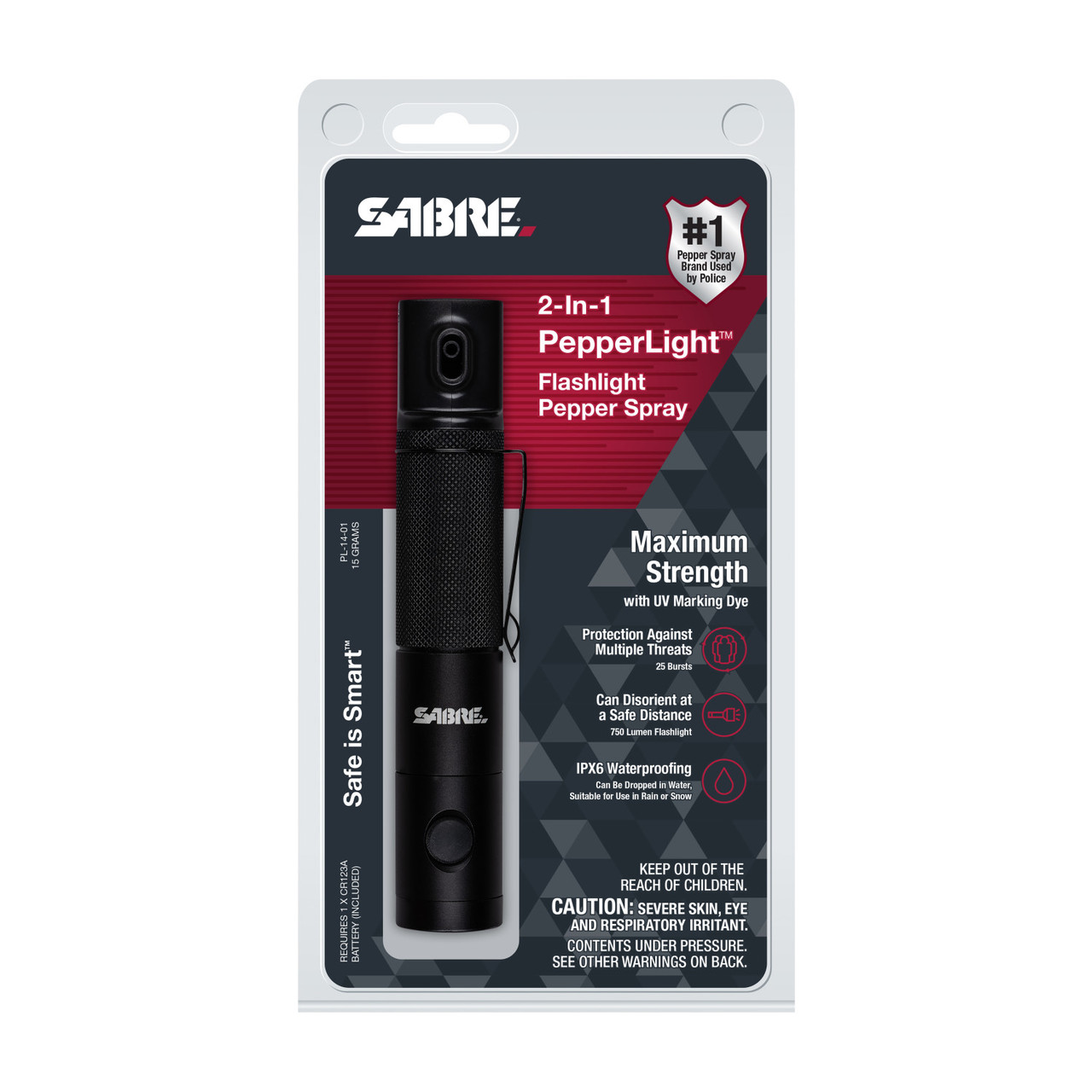 SABRE PepperLight™ 2in1 Flashlight Pepper Spray SABRE