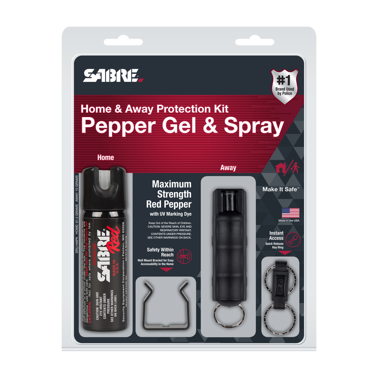 SABRE Pepper Gel and Spray Home and Away Protection Kit SABRE