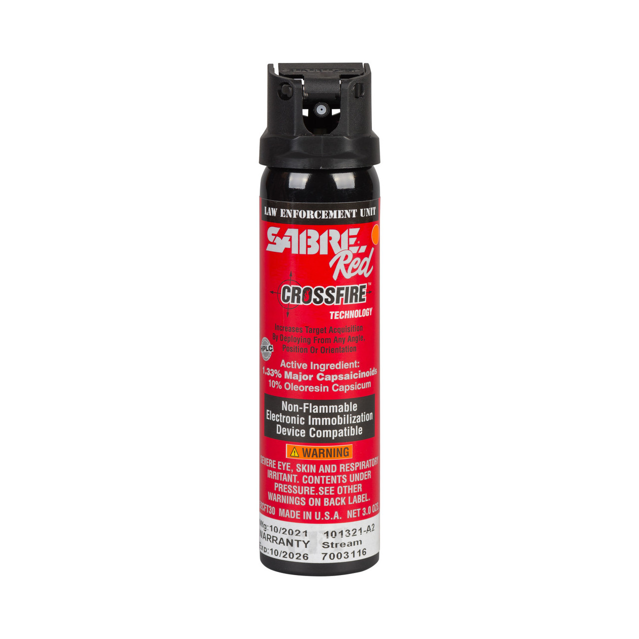 DMC SABRE acute ① 5.0 0.67% MC 3.3 oz Foam Stream (MK-4) Flip Top Pepper Spray