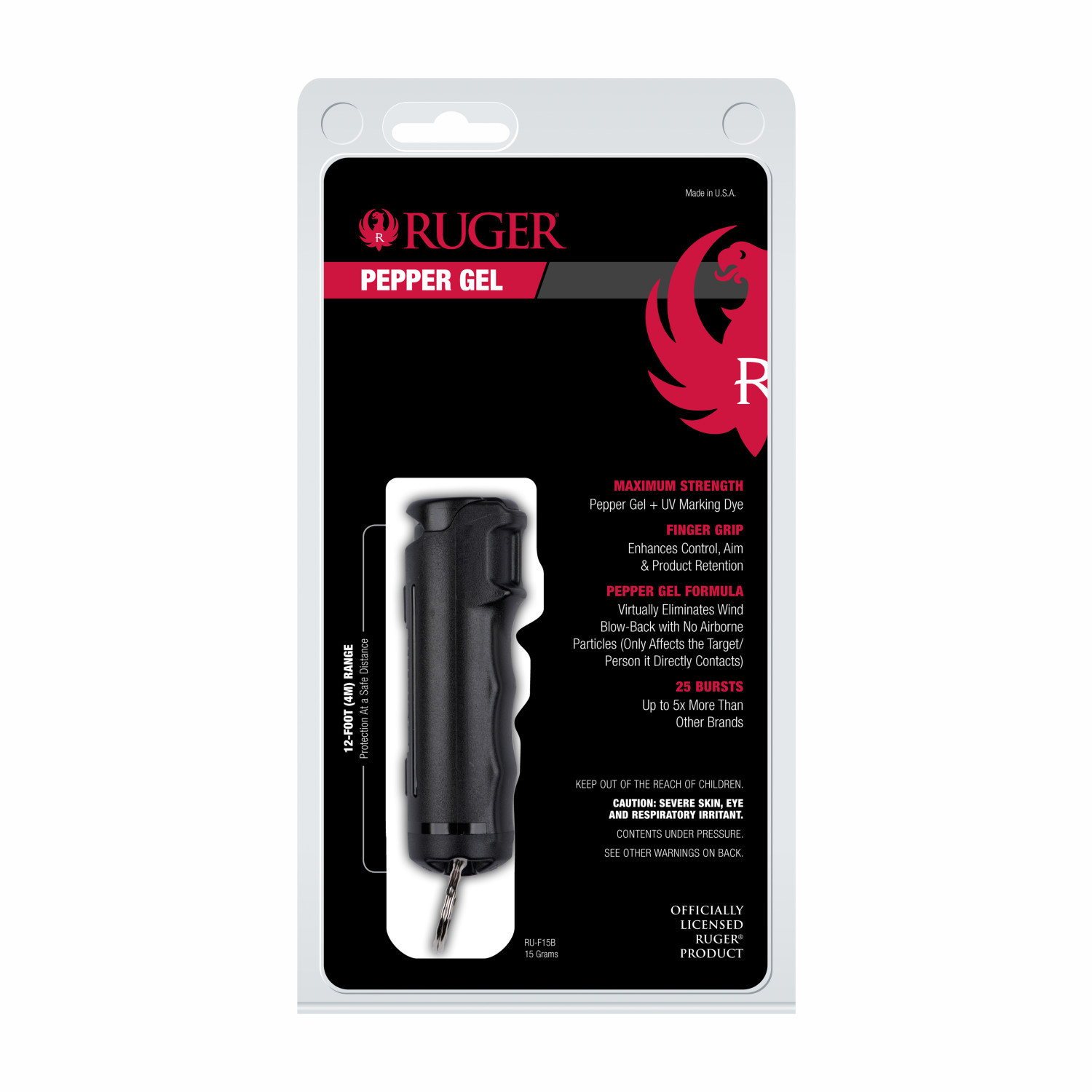 Ruger Pepper Gel with Flip Top 25 Bursts SABRE