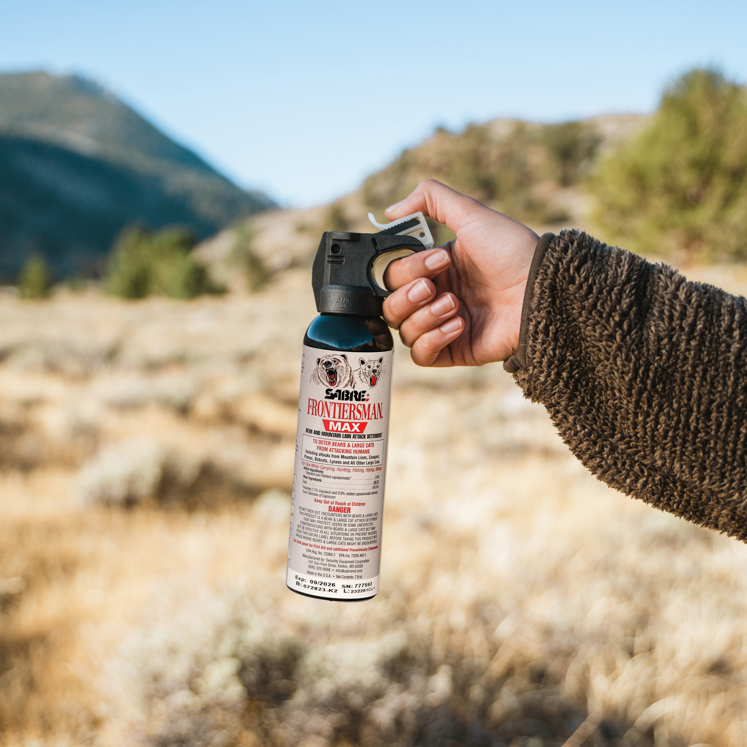 Frontiersman MAX 7.9 oz. Bear & Mountain Lion Spray with 3in1 Bear