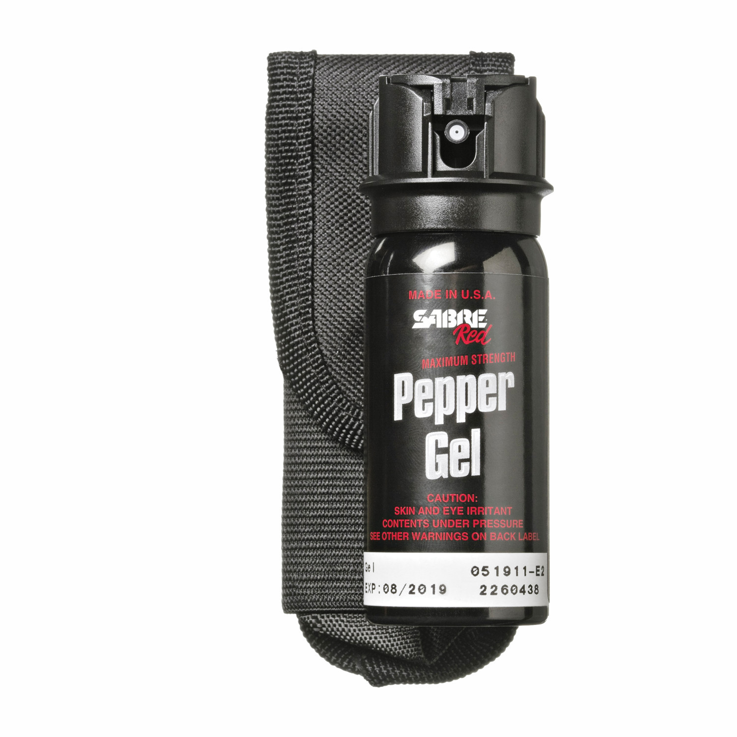 Tactical SABRE Red Pepper Gel w/Flip Top &amp; Belt Holster | SABRE