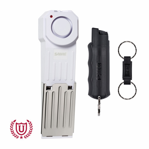 SABRE Home and Away Campus Safety Kit with Pepper Gel and Door Stop Alarm