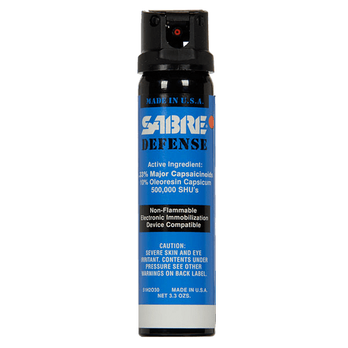 Defense 0.33% MC 3.3 oz Foam Stream (MK-4), 99 mL Pepper Spray with Flip Top Safety, Duty Belt Canisters