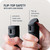 Fast Flip Top Pepper Spray with Snap-Clip Keychain