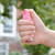 Pepper Spray in hand