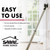 Adjustable 2-in-1 Door Security Bar with Vibration Detecting Alarm