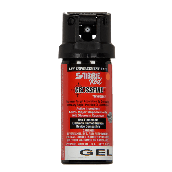 Saber Pepper Gel for Personal Safety | 1.4 oz Crossfire MK-2