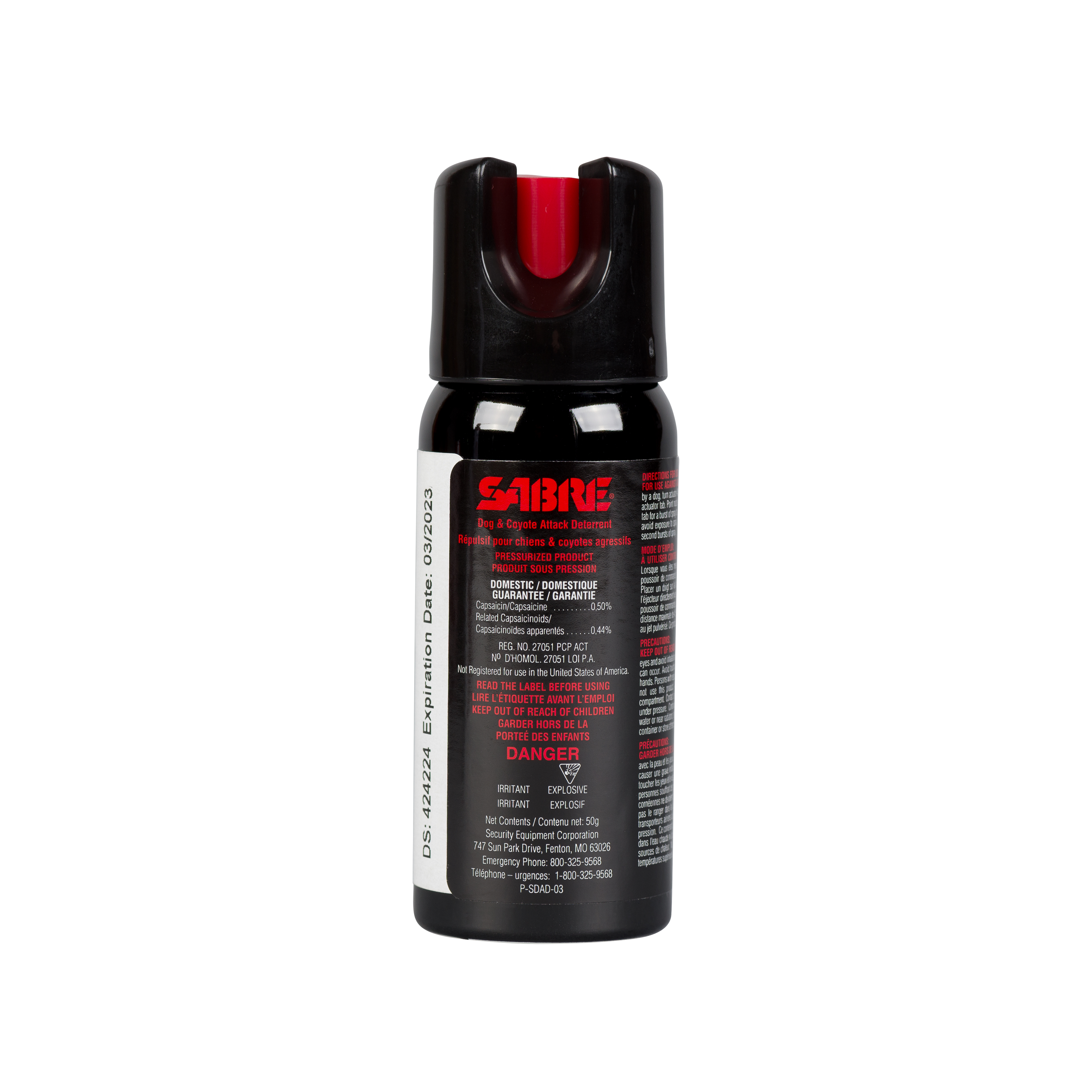 K9-17号\"Ripper\" PSCR K917 Dog Deterrent Spray - Police Supplies